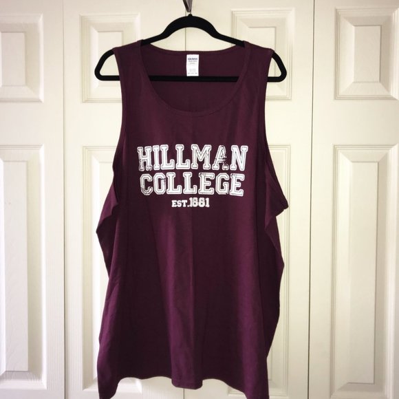 NEW Hillman College Unisex Tank Top - Maroon 2XL - Picture 2 of 7
